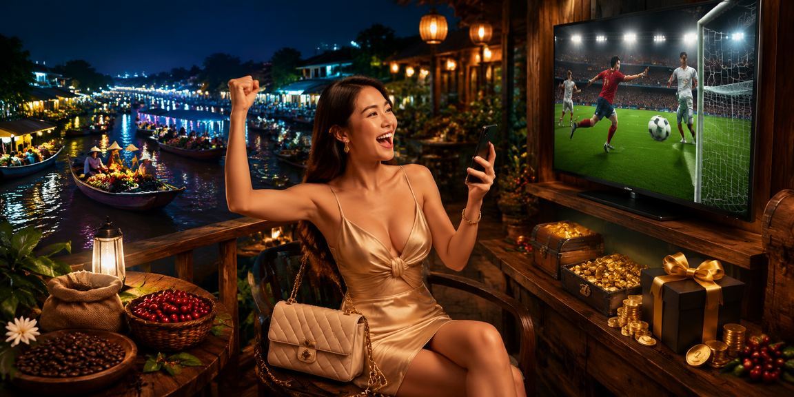 Người dùng tại Cần Thơ ngồi cà phê sáng theo dõi kết quả cá cược và kiểm tra tài khoản trên điện thoại
